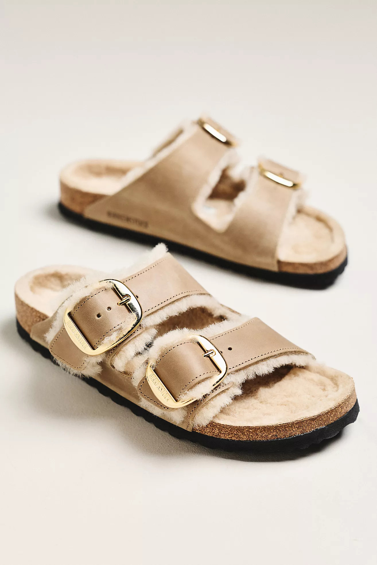 Birkenstock Arizona Big Buckle Shearling Sandals | Anthropologie (US)