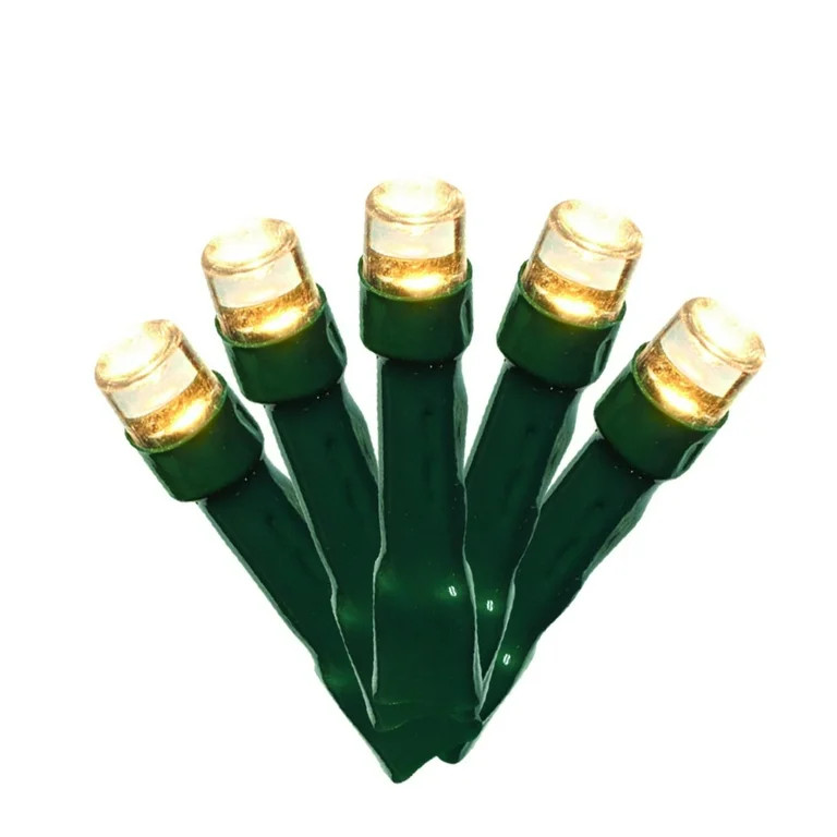 Indoor 10-Count Battery-Operated LED Mini Christmas String Lights, Warm White, 3', Holiday Time -... | Walmart (US)