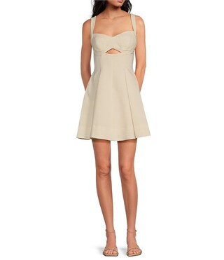 Gianni Bini Selene A-Line Cut-Out Textured Dress | Dillard's | Dillard's