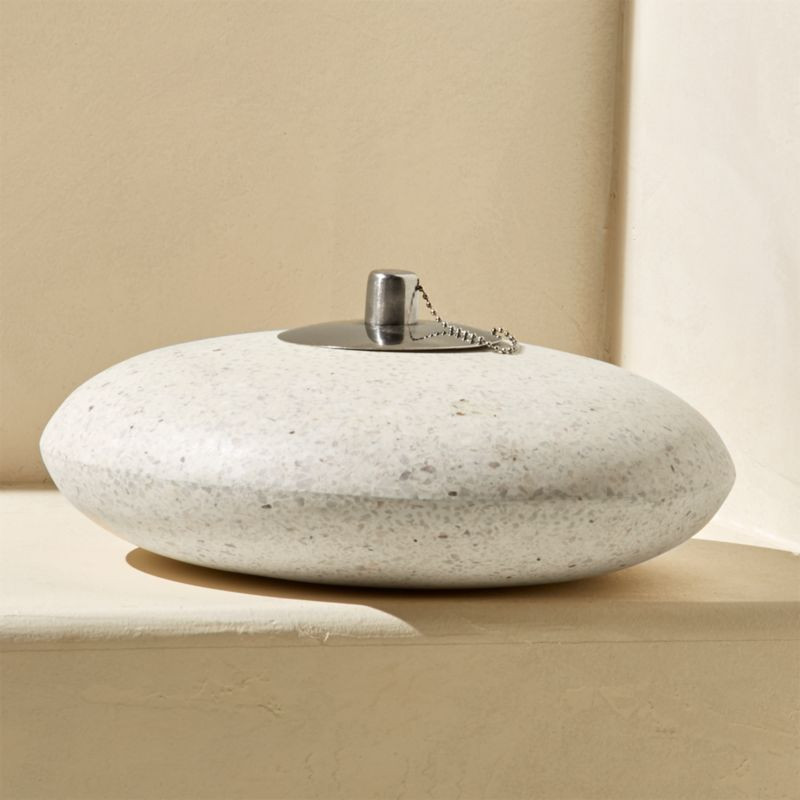 Polyterrazzo White Oil Lamp + Reviews | CB2 | CB2