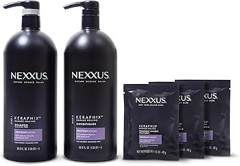 Nexxus Keraphix Shampoo and Conditioner and 3 Hair Repair Masks Treatment System , Damaged Hair T... | Amazon (US)
