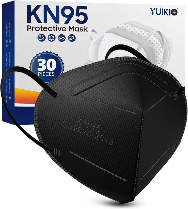 KN95 Face Masks, 30 Pack Individual Packed Safety Masks, Filter Efficiency\u226595%, 5 Layers Fil... | Amazon (US)