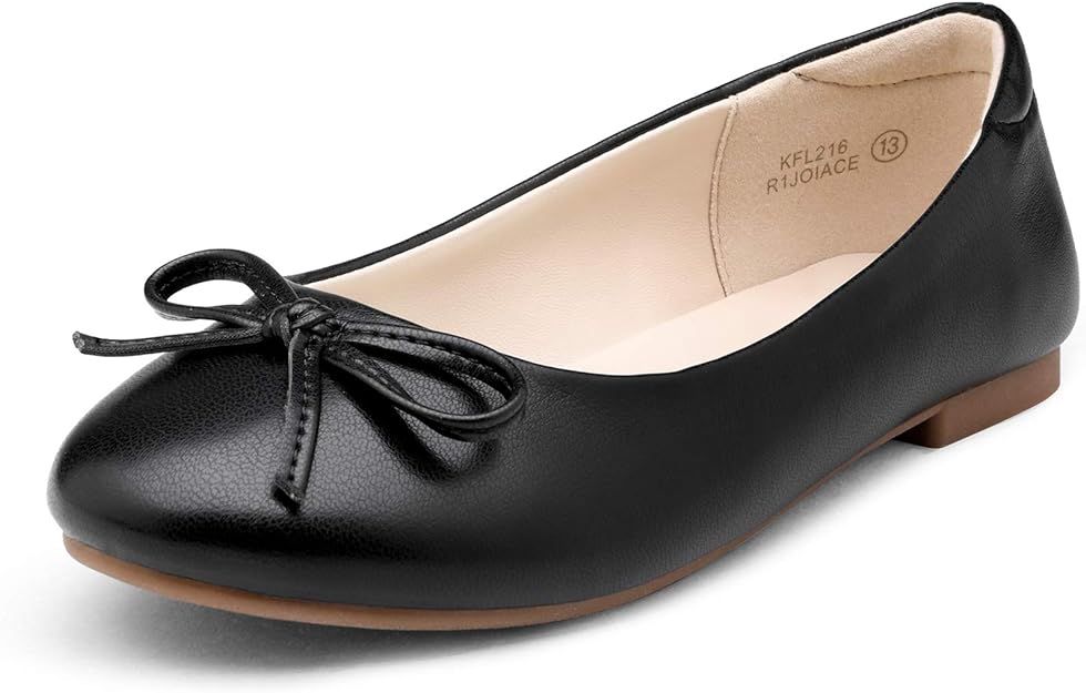 DREAM PAIRS Girls Dress Shoes Fashion Bow Ballet Flats | Amazon (US)