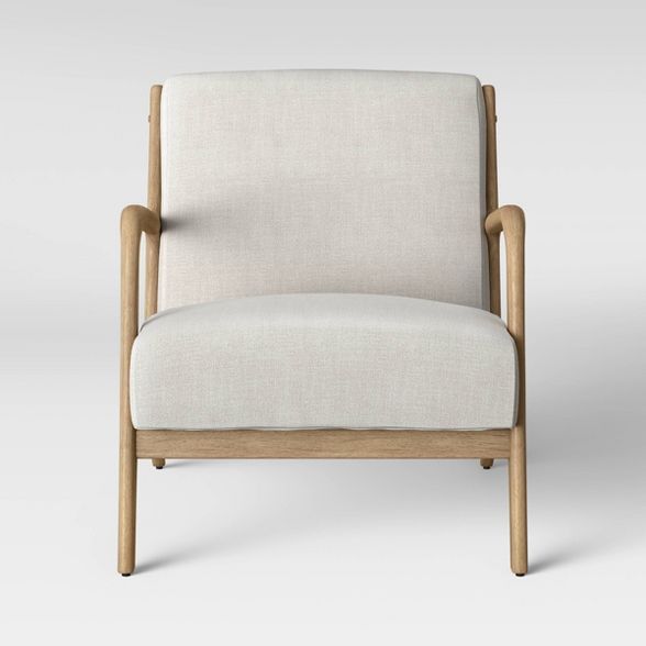 Esters Wood Armchair Cream/Natural Wood - Project 62&#8482; | Target