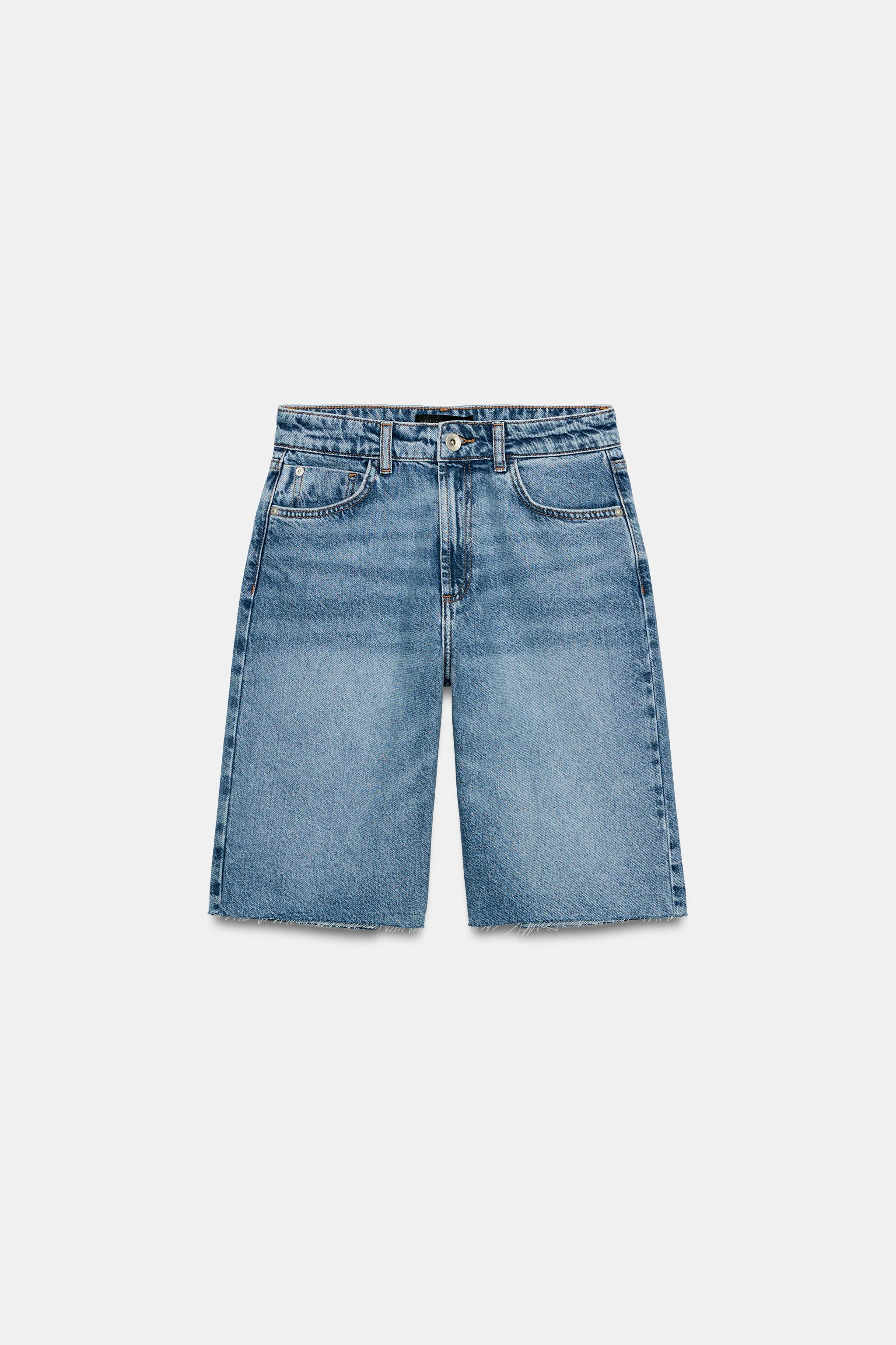Z1975 MID-RISE DENIM SHORTS | Zara US