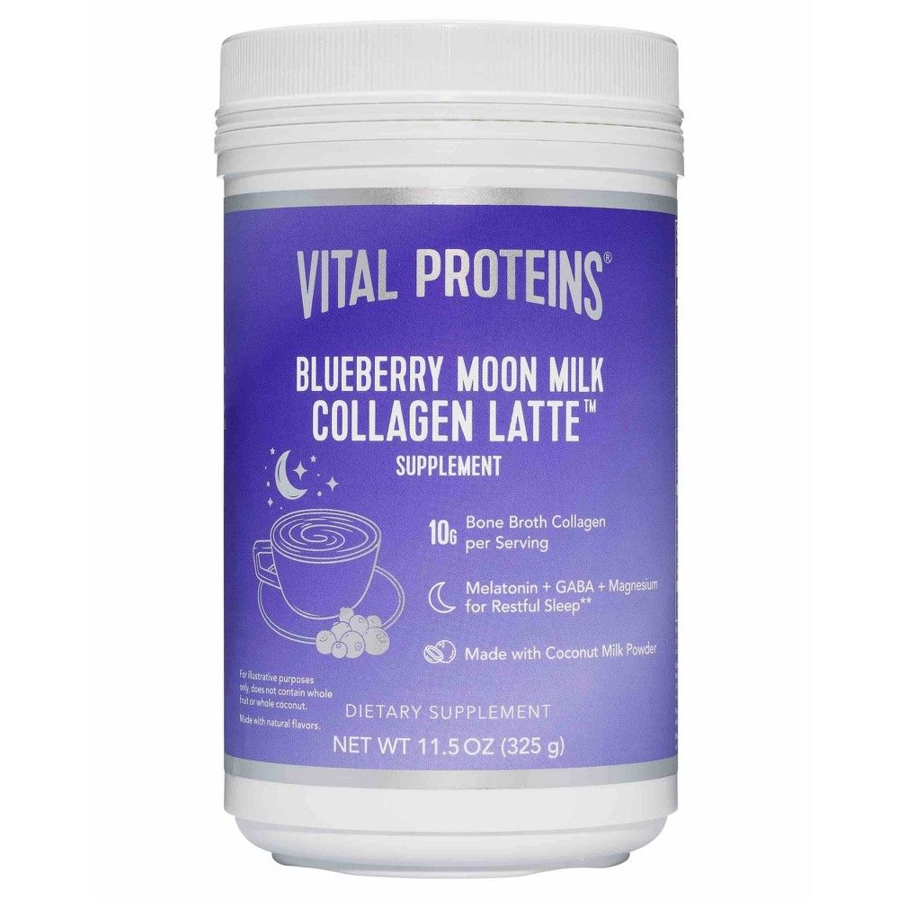 Vital Proteins Blueberry Moon Milk Collagen Latte Dietary Supplement - 11.5oz | Target