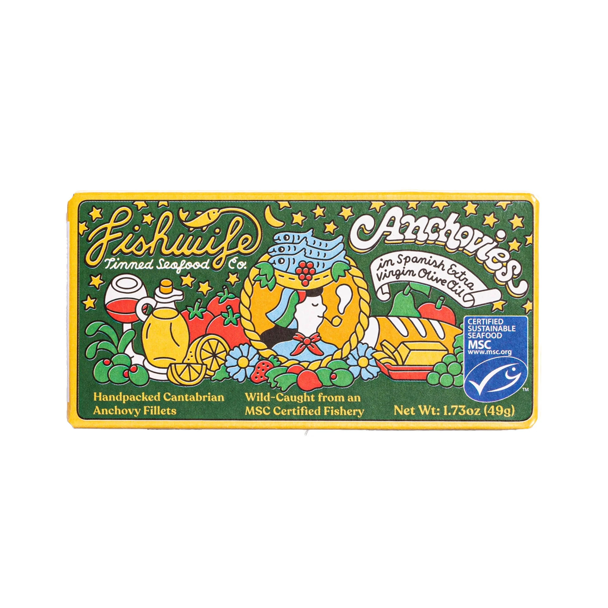 Fishwife Cantabrian Anchovies in Extra Virgin Olive Oil | The Addison West