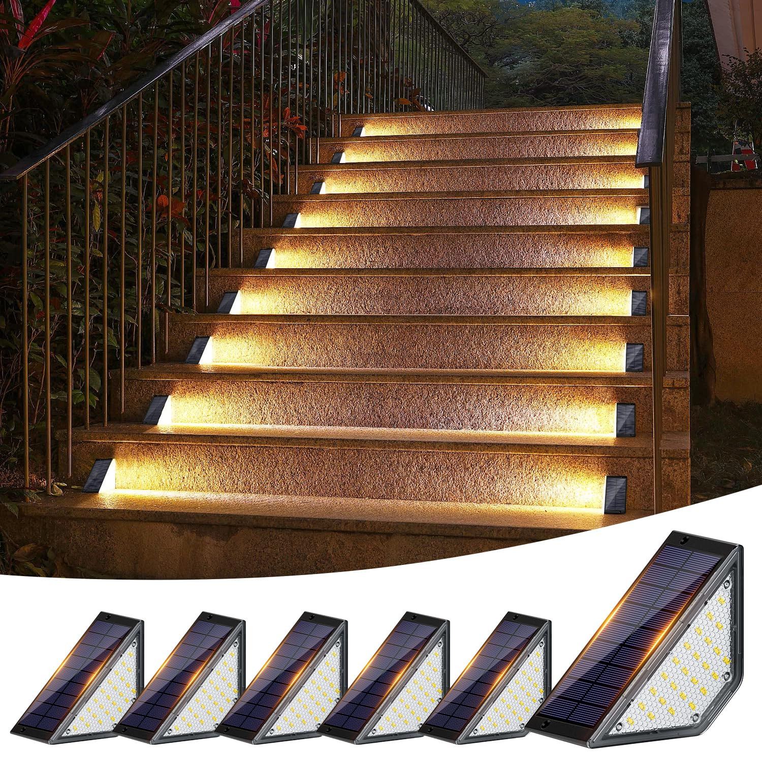 Shuniu Solar Lights for Outdoor Garden, LED Garden Lights for Courtyard Decoration, Patio, Fence,... | Amazon (DE)