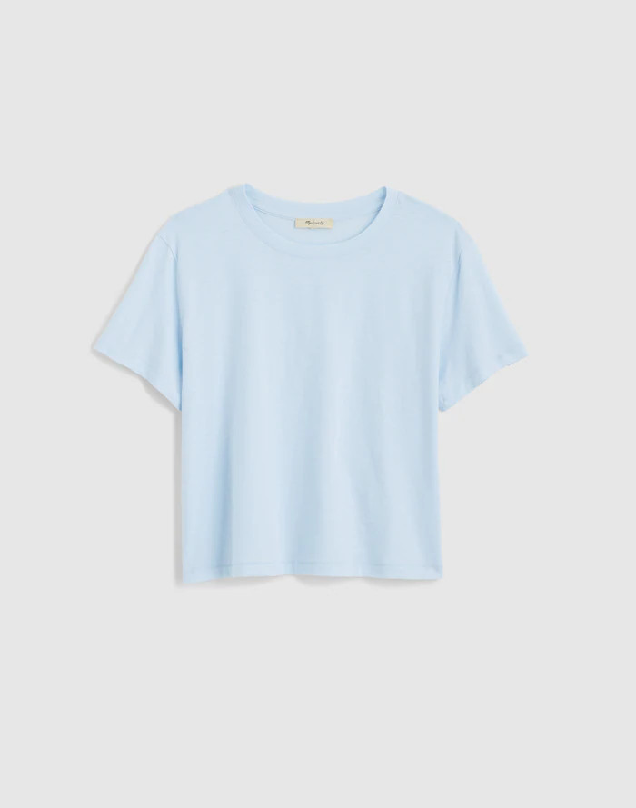 The Boxy-Crop Tee in Soft Slub | Madewell