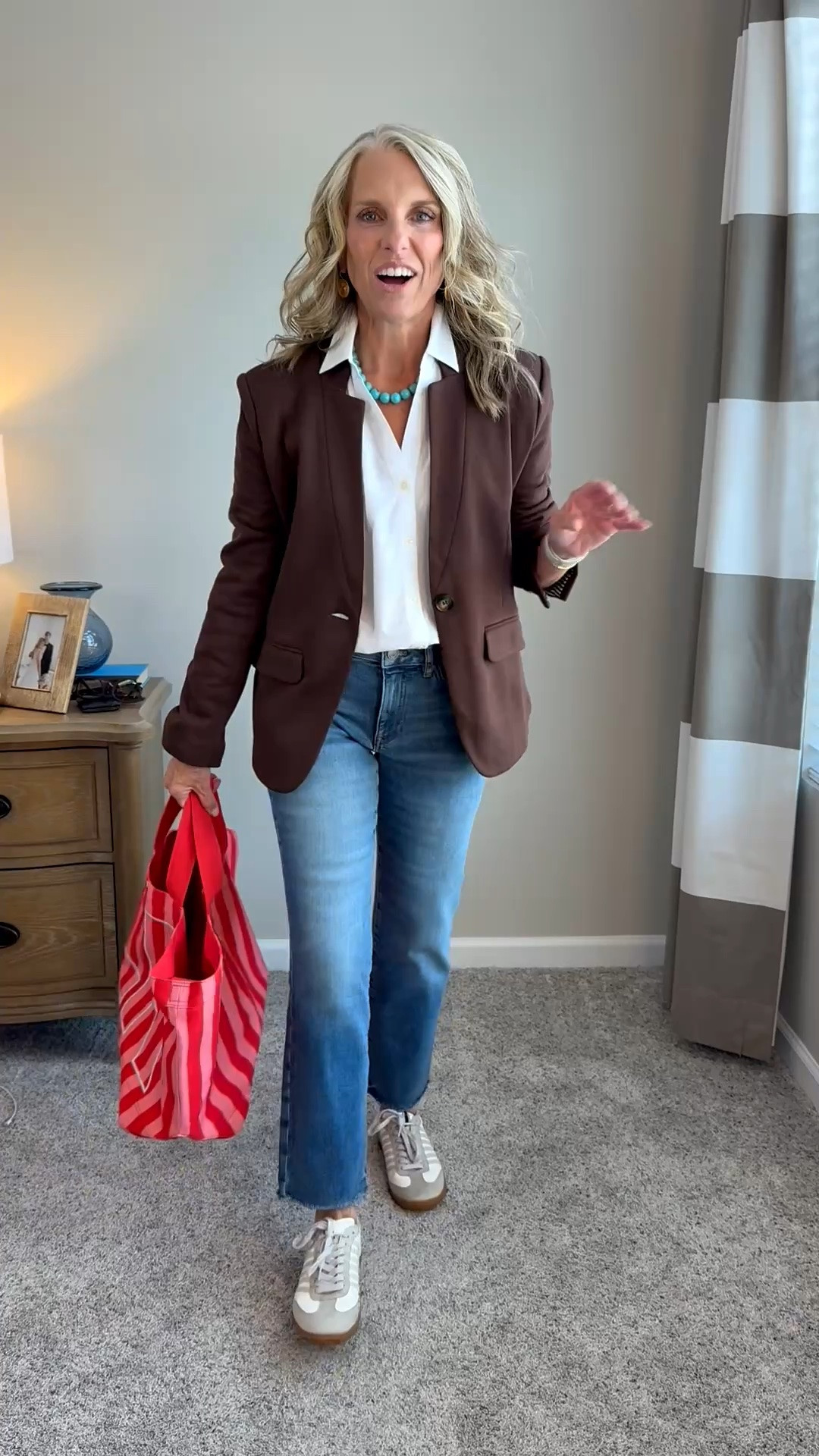 Just add a blazer applies to a lot of looks if you’re aiming to actually style and outfit vs just wearing. these are really good jeans from @jjill Good stretch and love the mid rise. THANK YOU!

#LTKgrwm #LTKootd #LTKOver40