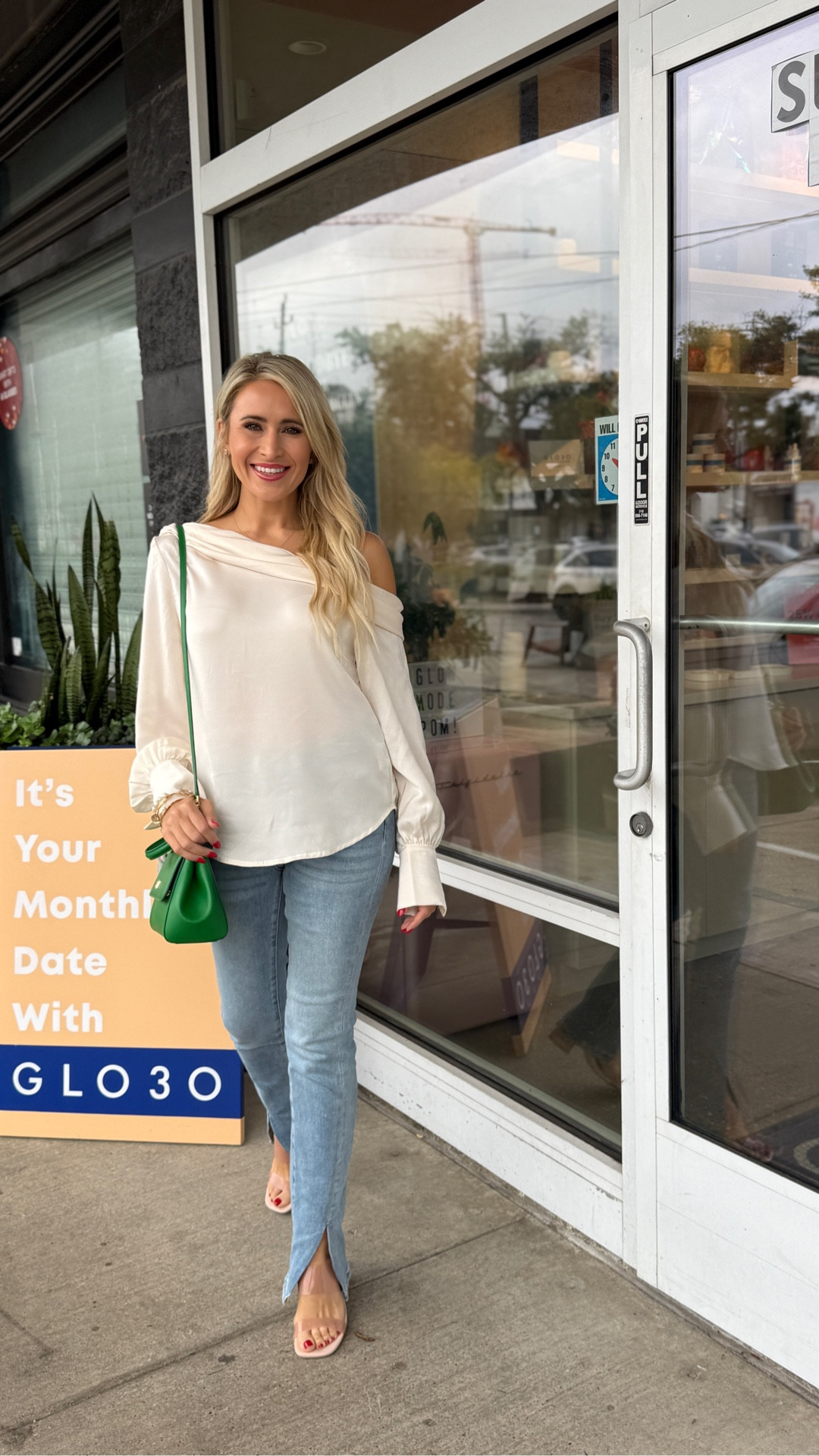 GLO30 Facial in Rice Village

Wearing Vici off the shoulder draped top, Jeans, and heels - all an extra 30% off with code: Hayley 30 

#LTKvlog #LTKootd #LTKselfcare