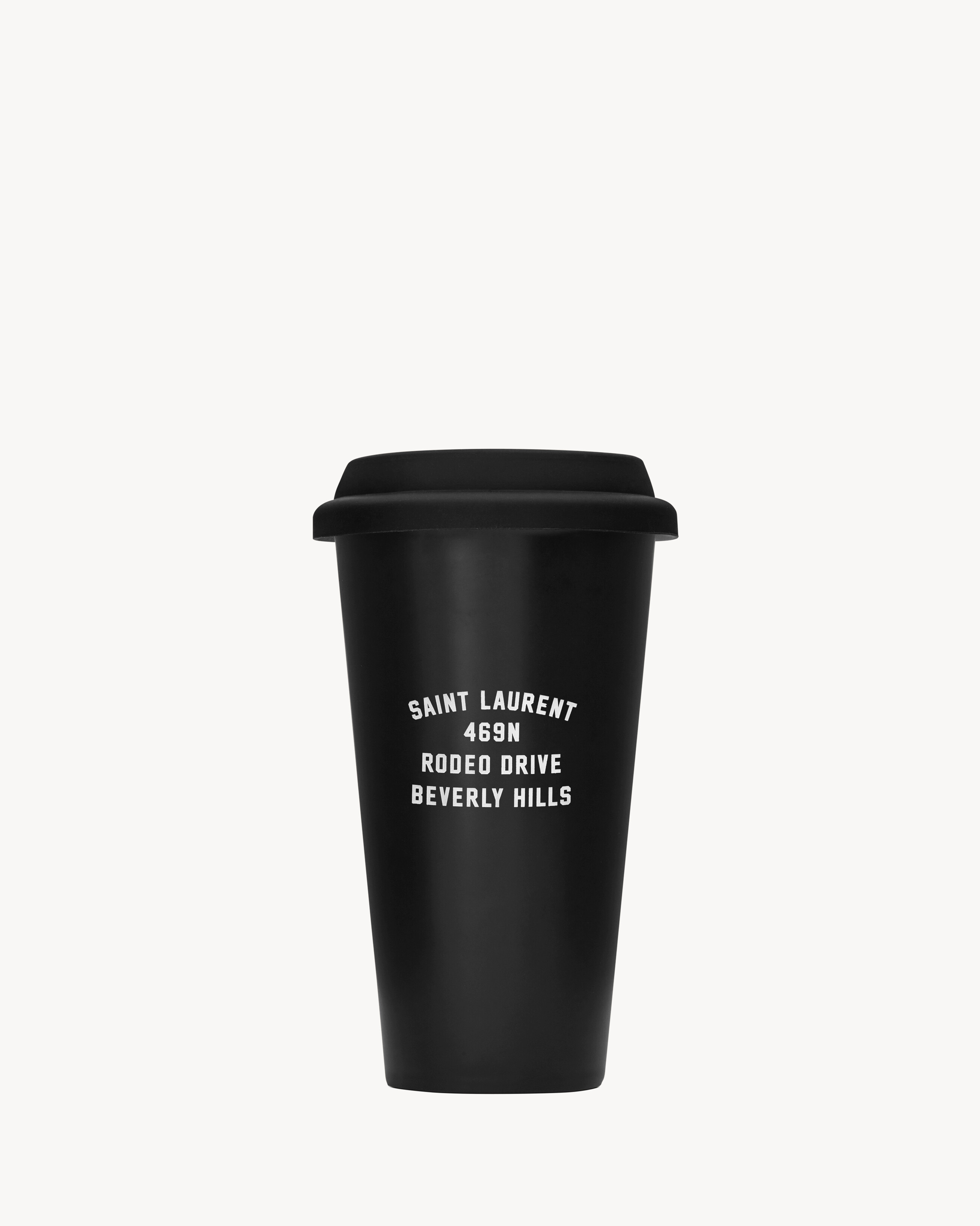 SAINT LAURENT BEVERLY HILLS MUG in Black | Saint Laurent | YSL US | Saint Laurent Inc. (Global)