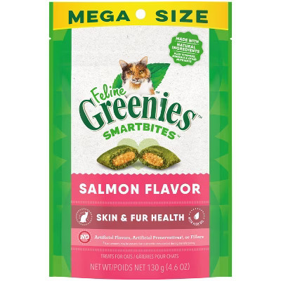 Greenies Smartbites Skin and Fur Health Salmon Flavor Cat Treats - 4.6oz | Target