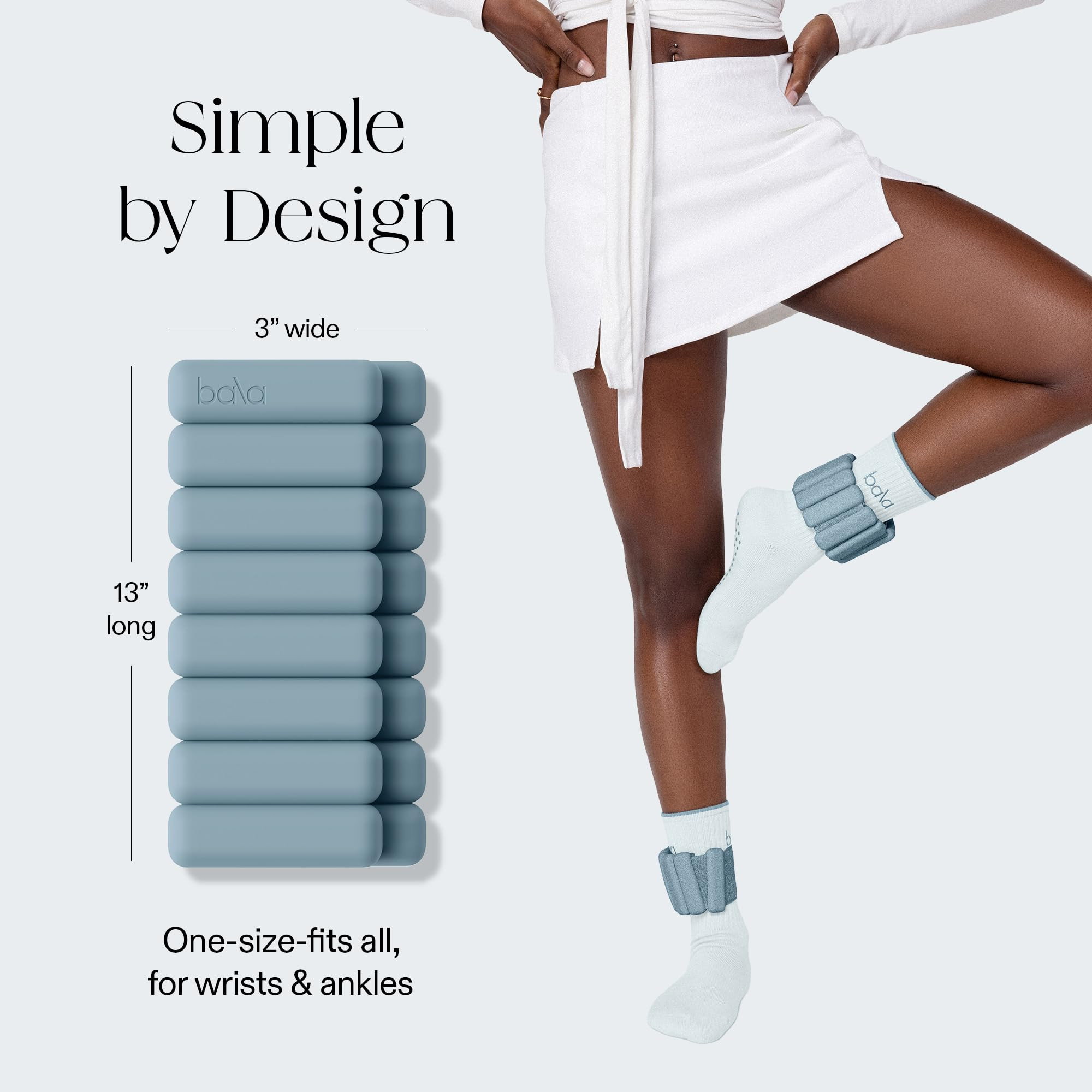 Bala Bangles Wrist & Ankle Weights - Adjustable Weighted Bands for Women & Men - Soft Silicone Ar... | Amazon (US)