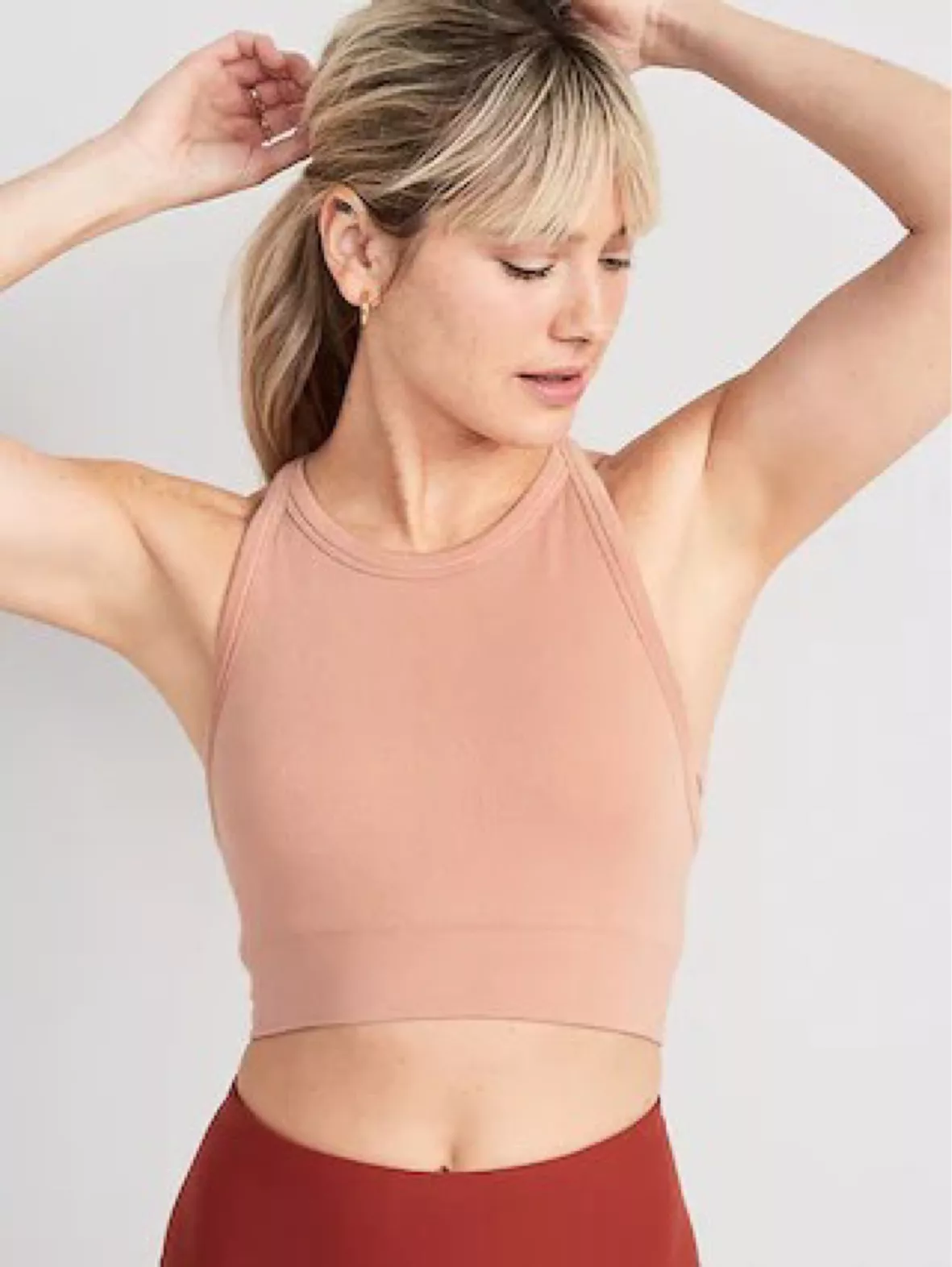 Rib-Knit Seamless Tank Top for Women, Old Navy
