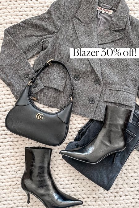 Blazer
Gucci bag
Black boots

Fall shoes
Fall outfit 
Fall fashion 
Fall outfits  
#ltkseasonal
#ltkover40
#ltkfindsunder100
#ltku

#LTKitbag #LTKsalealert #LTKshoecrush