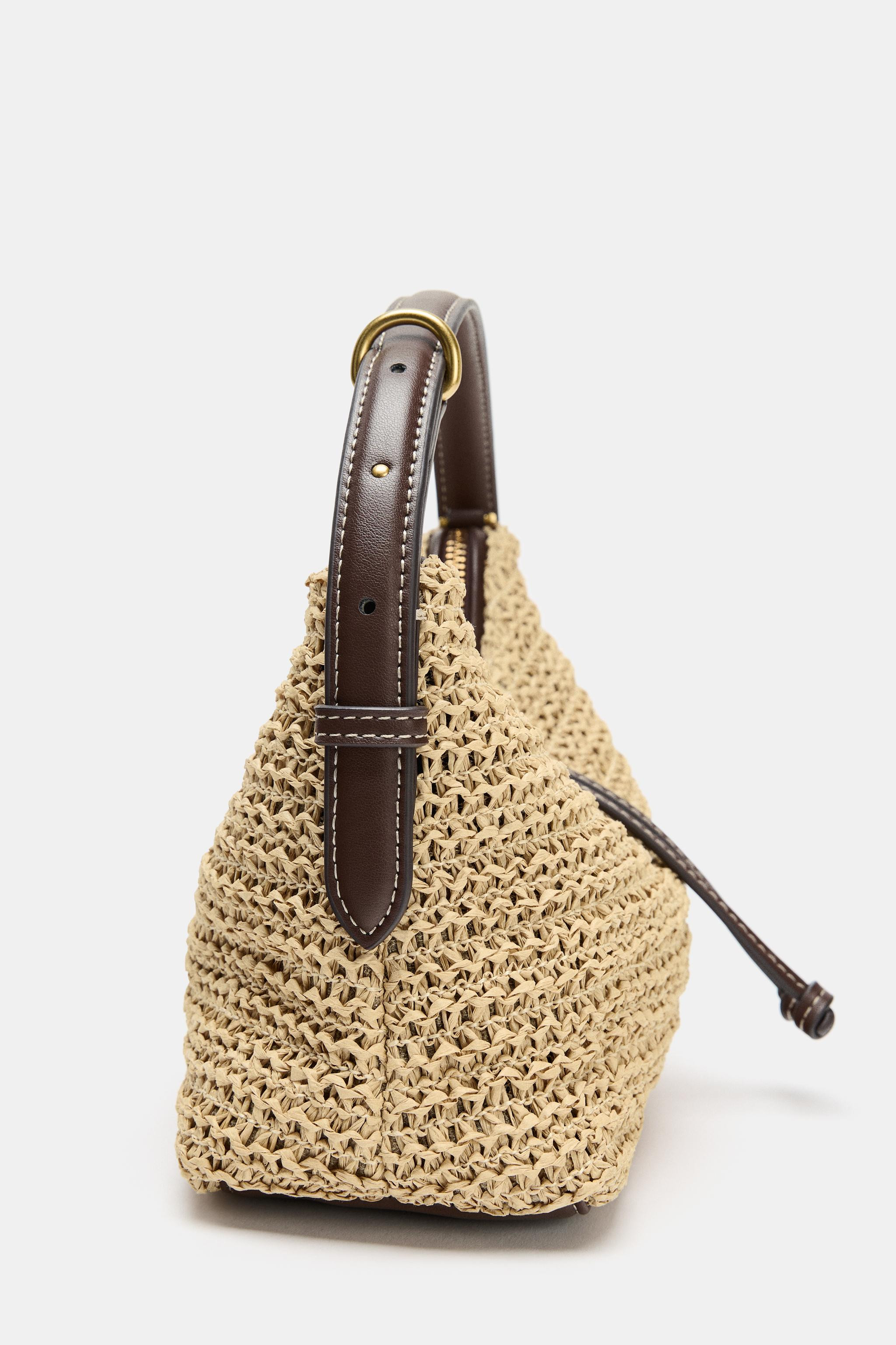 WOVEN MINI BUCKET BAG | Zara US
