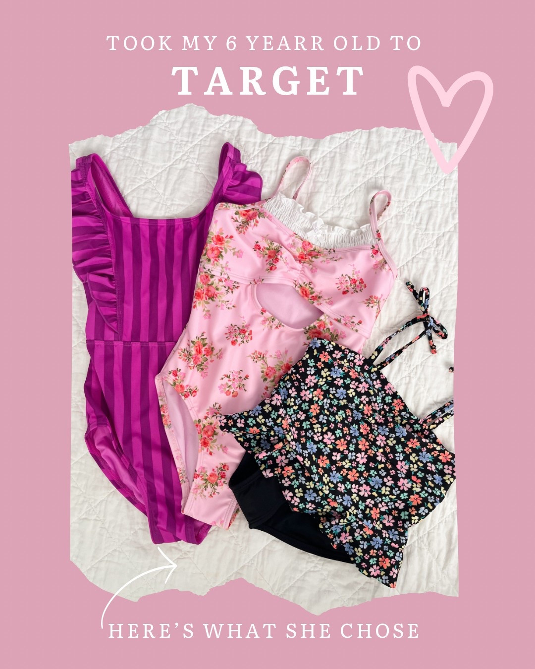Took my little girl to Target and here’s the swim she picked all on her own! 🩷
.
.
.
Target swim, target style, target girls, girls swimsuit, girls bathing suit, beach vacation, summer, toddler swimsuit, toddler swim, little girls swimsuit, target swim, beach vacation outfits



#LTKKids #LTKSwim #LTKmomlife