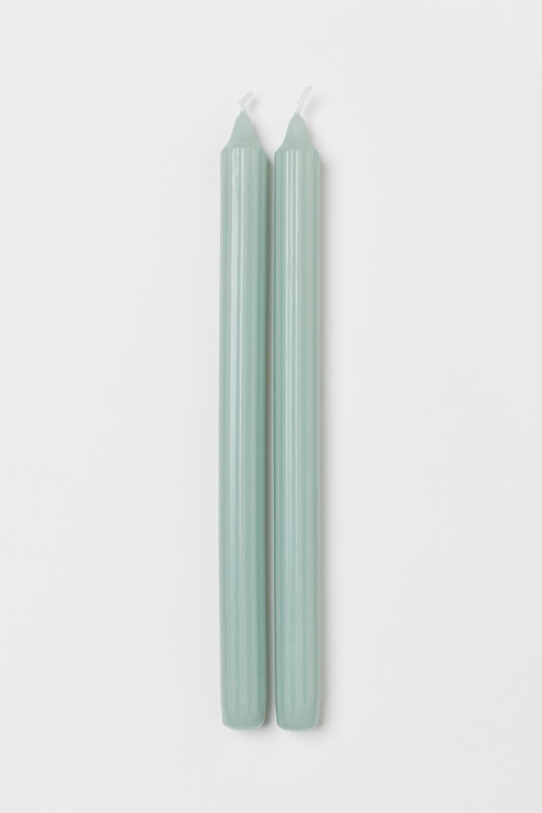 2-pack Fluted Candles | H&M (US + CA)