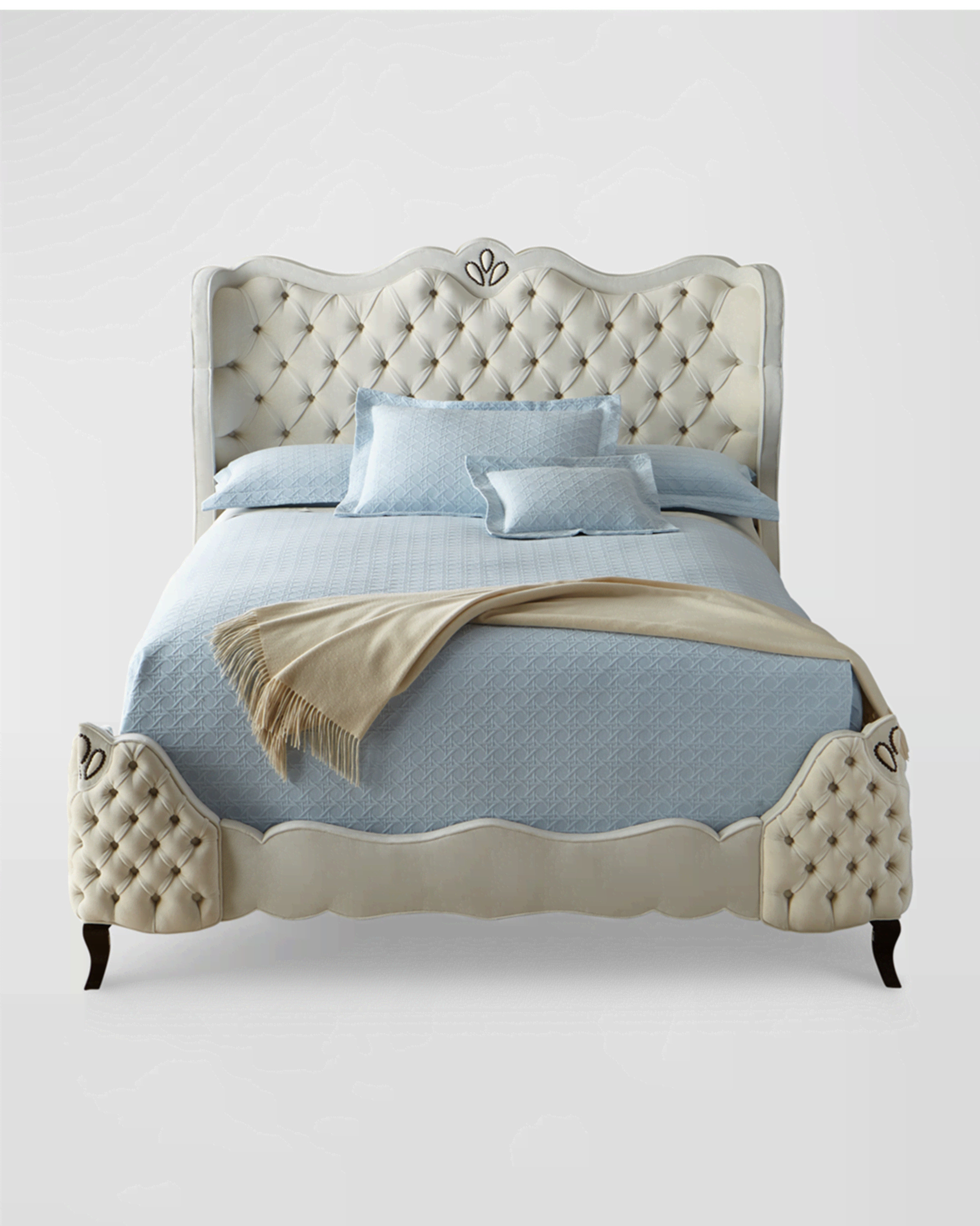 Angelica Tufted King Bed | Horchow