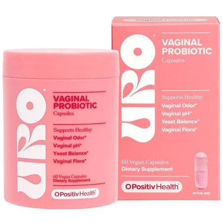 O Positiv URO Vaginal Probiotic Capsules for pH Balance, Vaginal Odor, and Vaginal Health Support, 60 Count | Walmart (US)