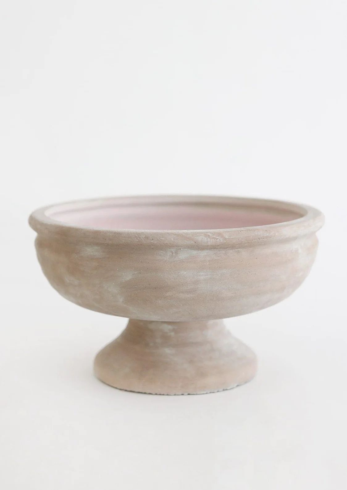 Earthy Mauve Ceramic Compote Bowl - 10.25" Wide | Afloral