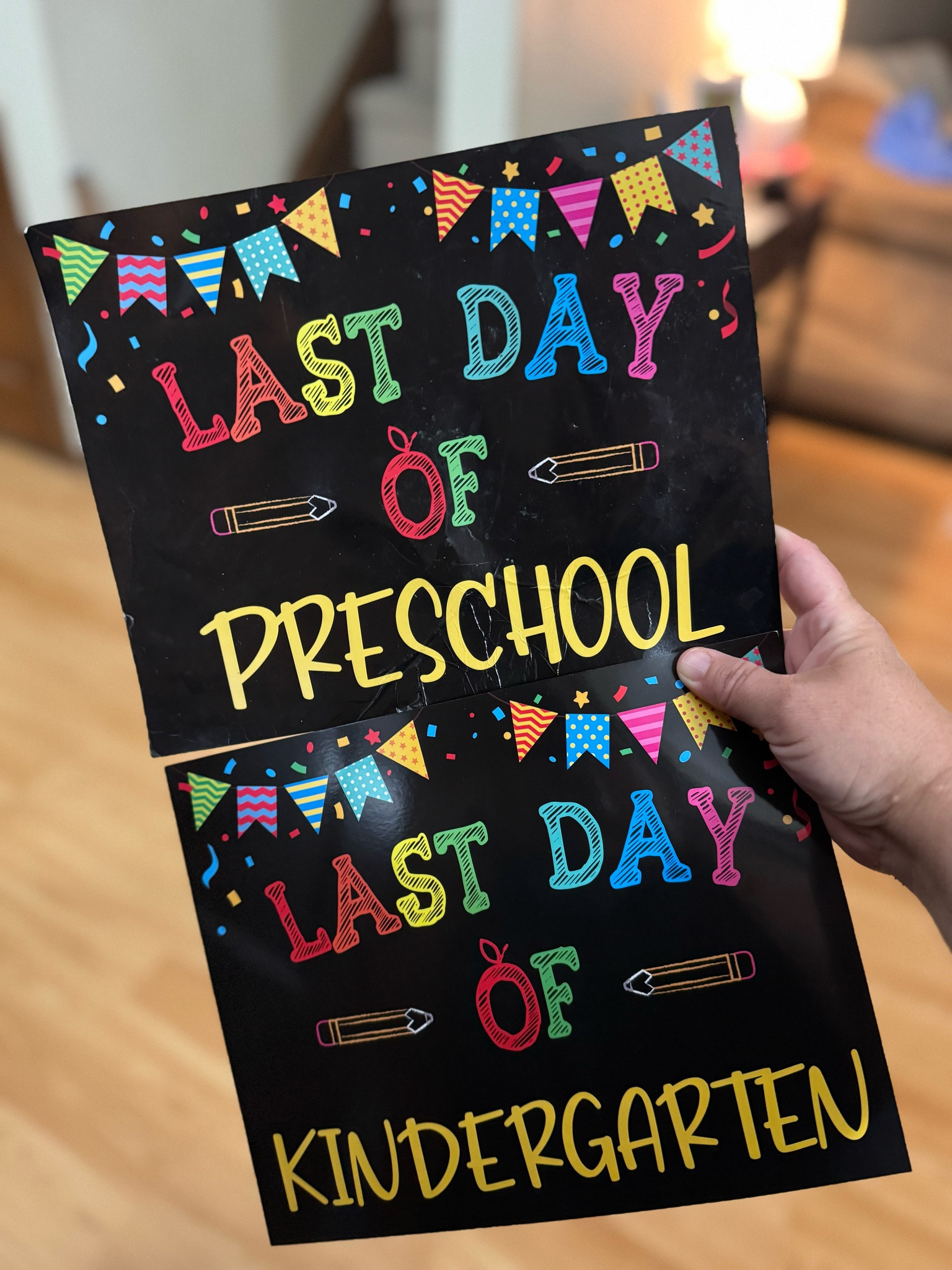 First and Last Day of School Signs. 

I love these signs because you just flip them over for first and last day. Goes from pre-k to college! I also love how bright and fun they are. 

#LTKFindsUnder100 #LTKFamily #LTKKids