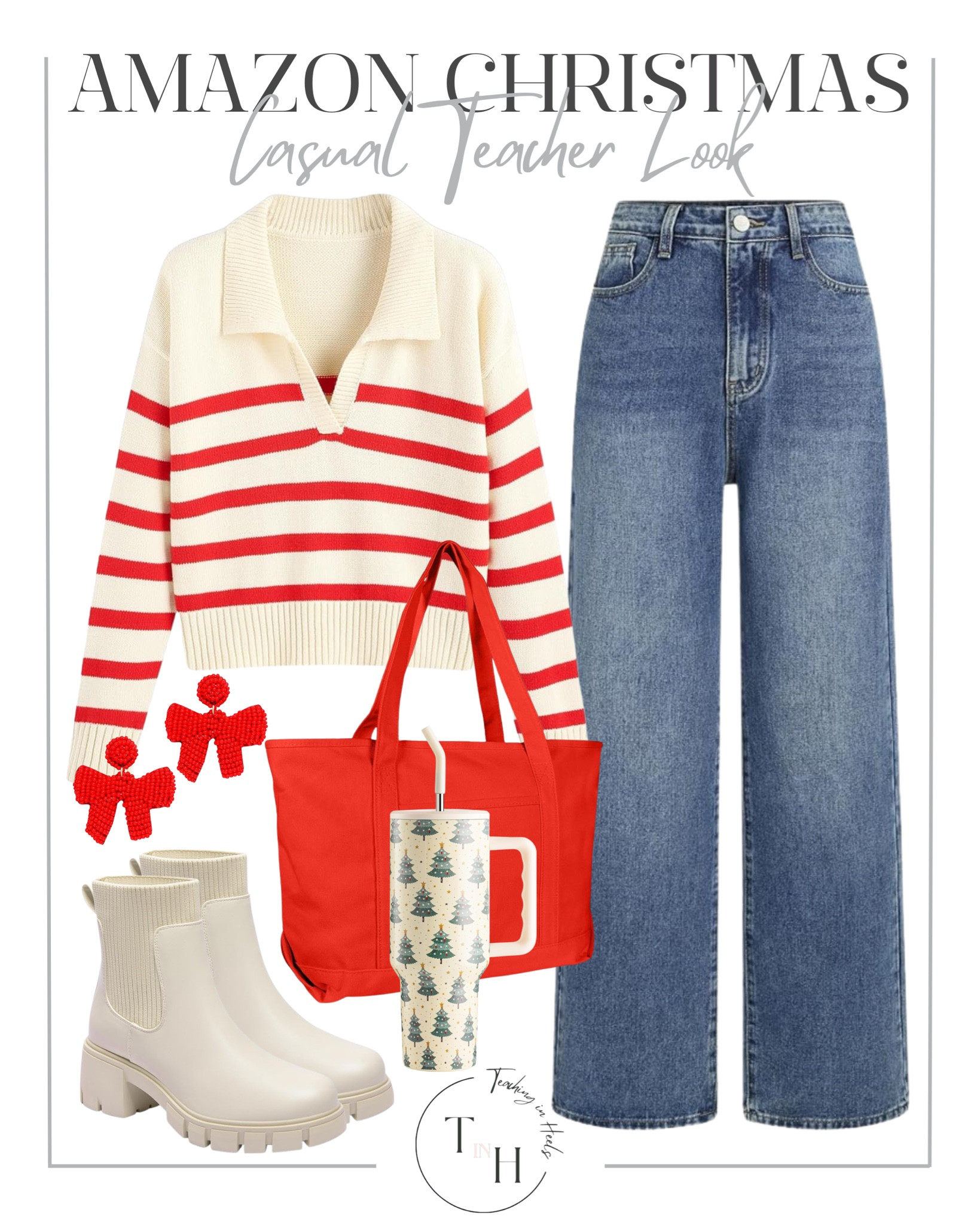 Amazon Christmas Casual Teacher Look

Oversized knit sweaters
Fleece-lined leggings
Puffer vest outfits
Cozy turtleneck tops
Straight-leg jeans
Warm neutral layers
Chunky scarf styles
Casual winter boots
Quilted crossbody bags
Beanies and soft gloves

#LTKSeasonal #LTKHoliday #LTKSaleAlert
