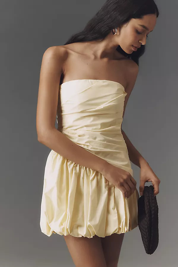 Shona Joy Maiori Strapless Bubble Mini Dress | Anthropologie (US)