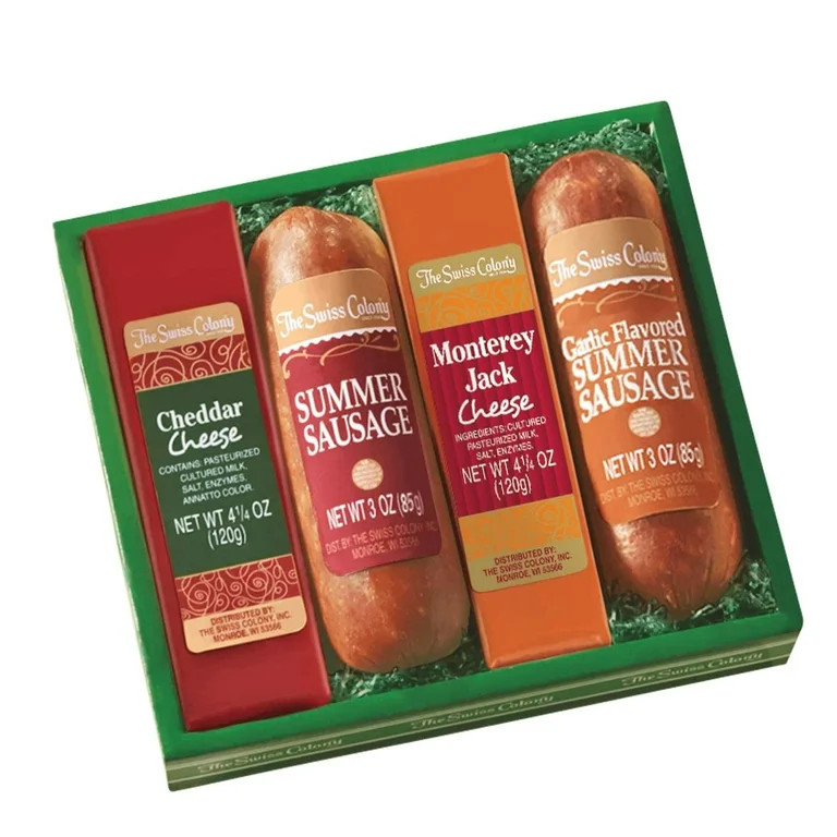 The Swiss Colony Sausage & Cheese Bars - Assorted Monterey Jack and Cheddar Cheese, Original and ... | Walmart (US)