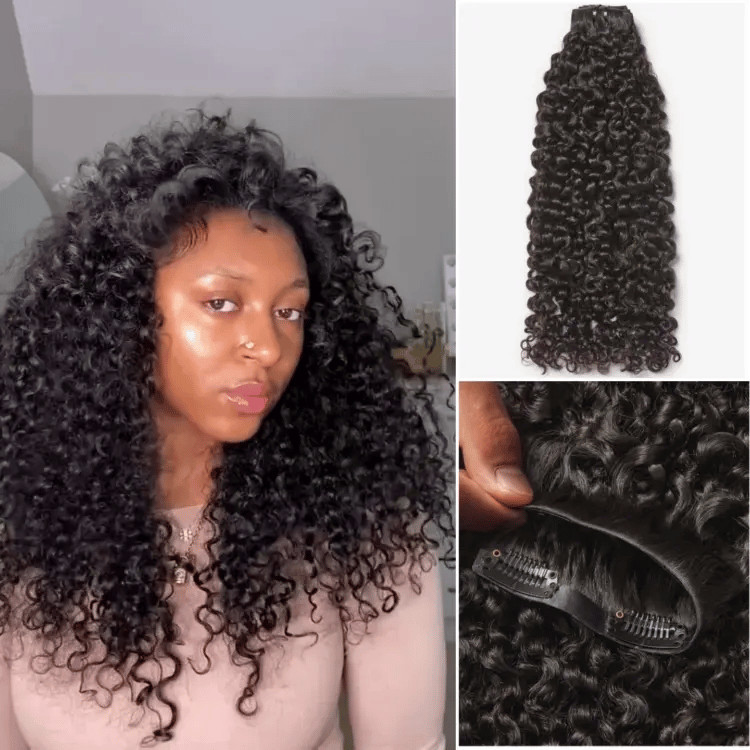 Too Easy Texture™ Messy Curly Invisible Clip in Hair Extensions | Luvmehair