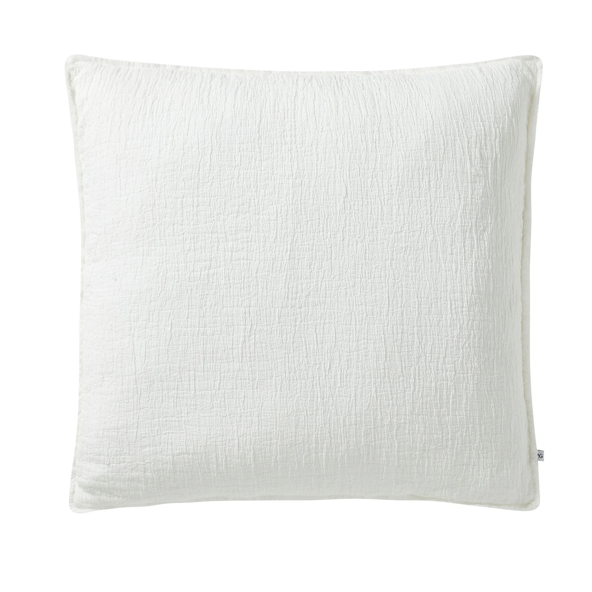 Better Homes & Gardens 22" x 22" Ivory Oversized Cotton Gauze Fringe Pillow | Walmart (US)