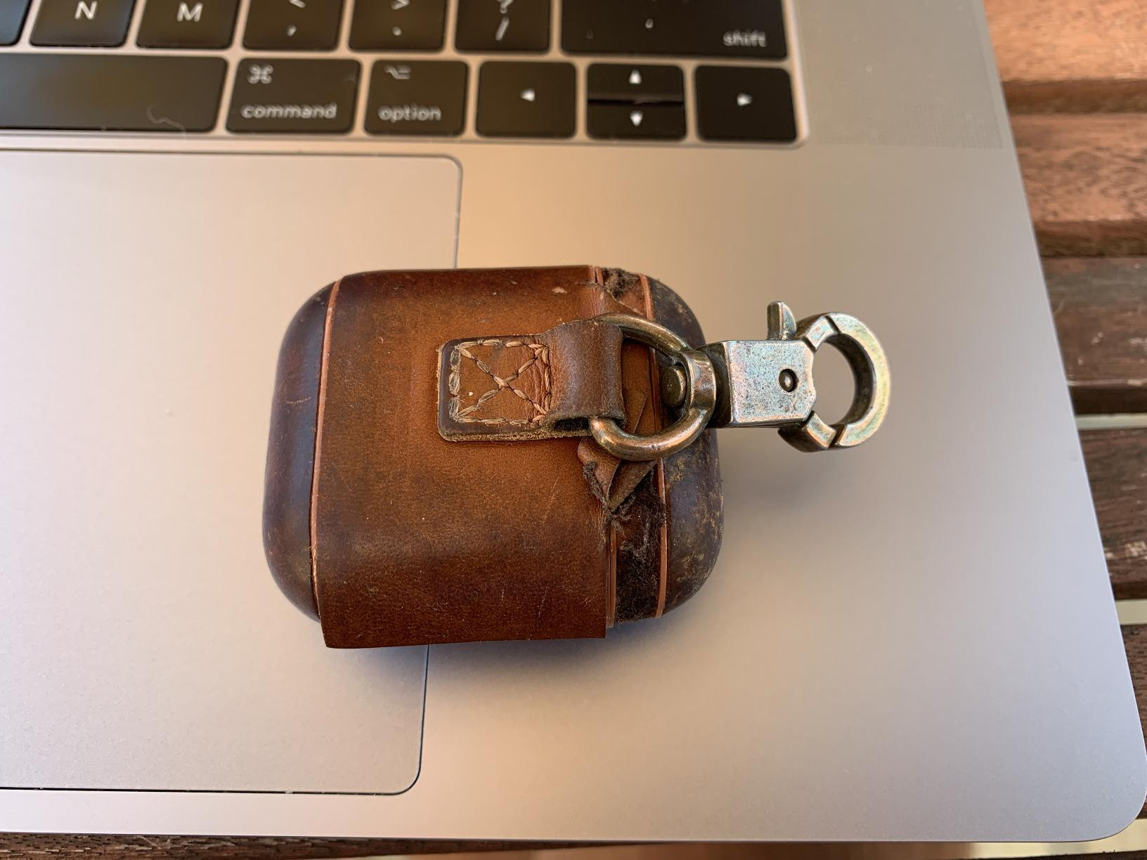 AirPods Leather Case, ICARER Genuine Leather AirPod case with Keychain and Led Light for Apple Ai... | Amazon (US)