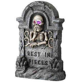 23" Rest in Pieces Gravestone with LED Lights | Michaels Stores