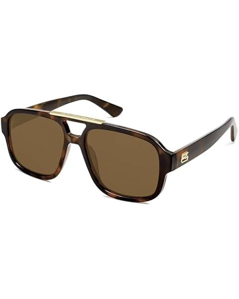 SOJOS Retro Aviator Sunglasses for Women Men,Trendy Rectangle Womens Mens Shades Sun Glasses SJ22... | Amazon (US)