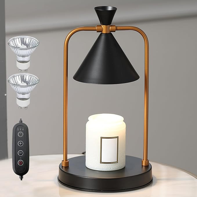 Candle Warmer Lamp with Timer, Dimmable Candle Light Electric Candle Warmer Compatible with Vario... | Amazon (US)