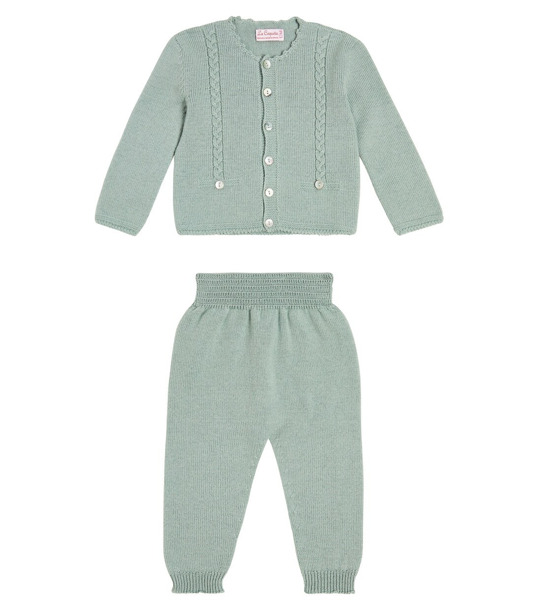 Baby Zas wool cardigan and pants set | Mytheresa (US/CA)