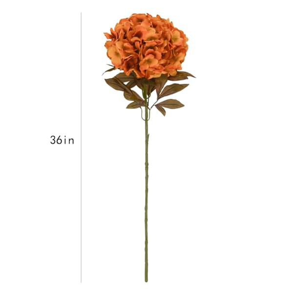 Oversized Orange Hydrangea Stem, 36" | At Home
