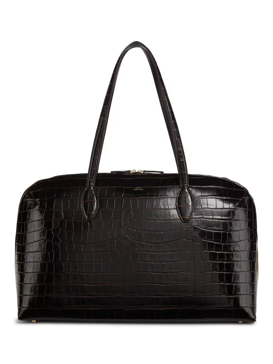 Toteme Garderob Croc-Embossed Leather Day Tote Bag | Saks Fifth Avenue | Saks Fifth Avenue
