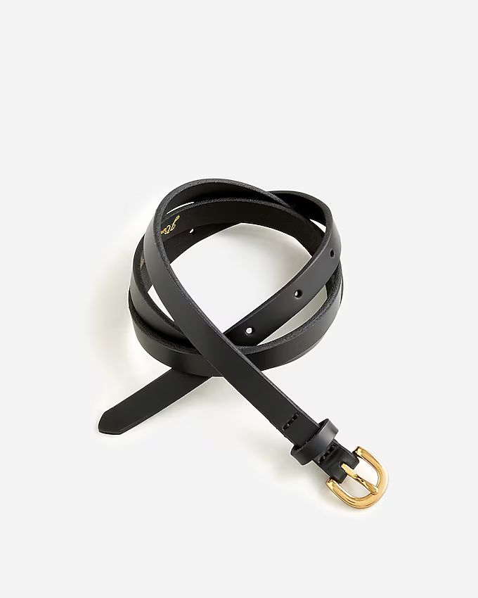 Skinny Italian leather belt | J.Crew US