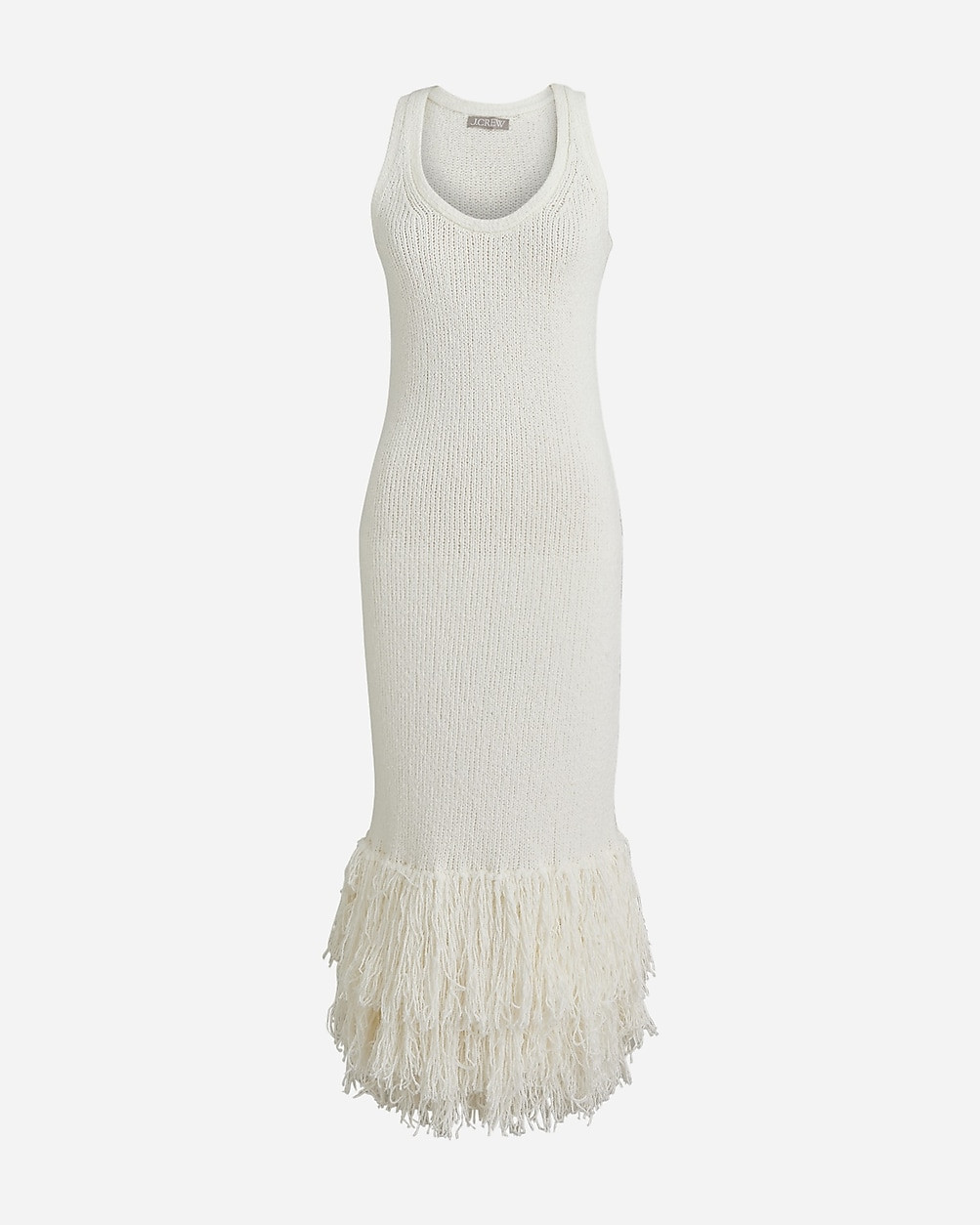 Fringe-trim sweater-dress | J. Crew US