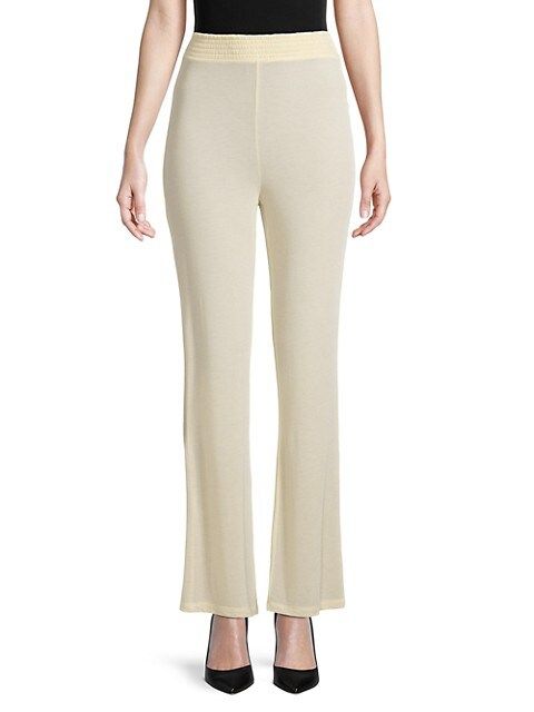 WeWoreWhat ​Smocked Flare Pants on SALE | Saks OFF 5TH | Saks Fifth Avenue OFF 5TH