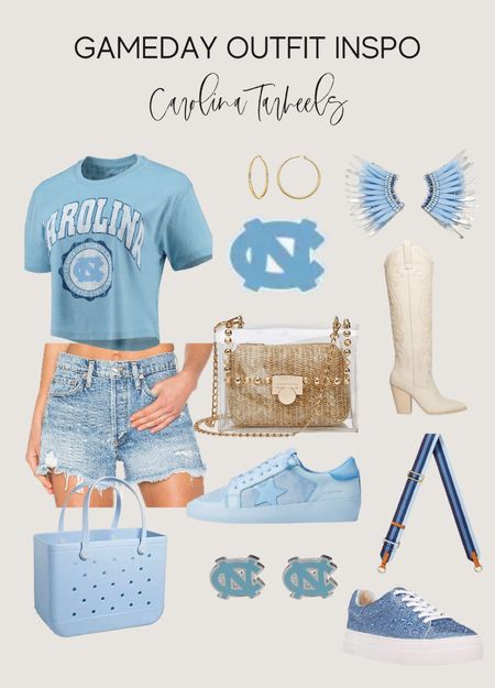 Tarheel Football. Gameday Outfit. College Football Outfit. Game Day Attire. North Carolina Chapel Hill Football. Tarheels Basketball. Tailgate Outfit. UNC. University of North Carolina Tarheels. Baby blue and White. White Cowgirl Boots. Baby blue sneakers.

#LTKunder50 #LTKunder100 #LTKU