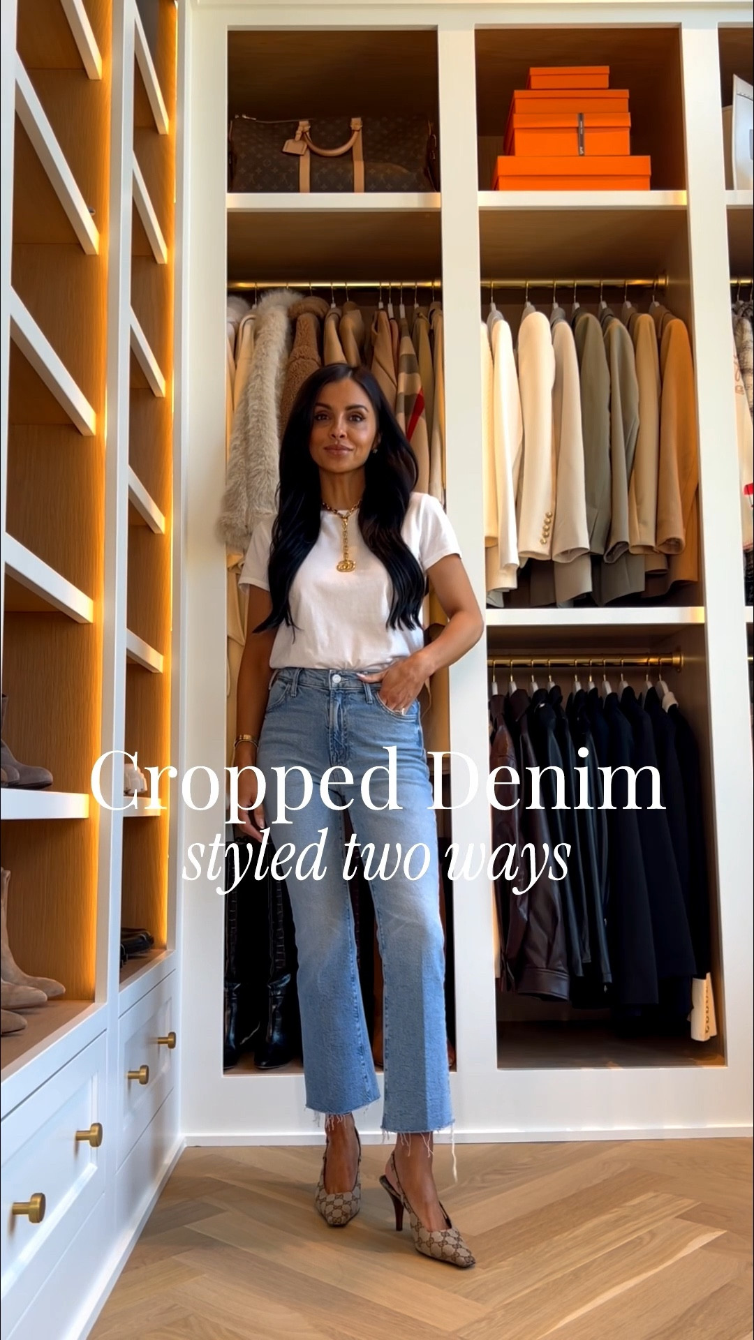 The skinny jeans update your closet needs - these flattering jeans look great with heels or flats
Mother ankle jeans wearing a 24P run TTS
Mother white tee wearing an XS
Gucci pendant necklace
Gucci Giglio bag size small
Zara suede moto jacket 
Zara green jacket
Zara green satin top

#LTKOver40 #LTKootd #LTKPetite