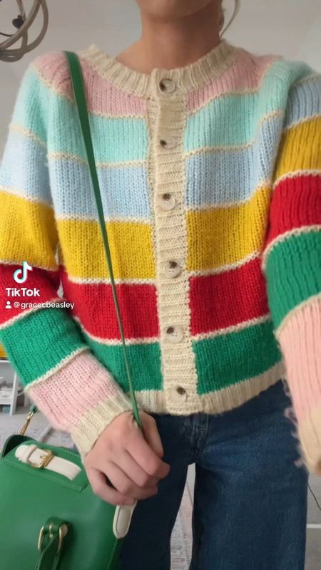Linked a bunch of similar colorful striped cardigans! Mine is super old but love the colors. 

Jeans are Levi’s baggy dad jeans and these flats are old Jcrew ♥️

// winter workwear, colorful sweater outfit, striped cardigan, girly winter outfits 

#LTKworkwear #LTKVideo #LTKSeasonal