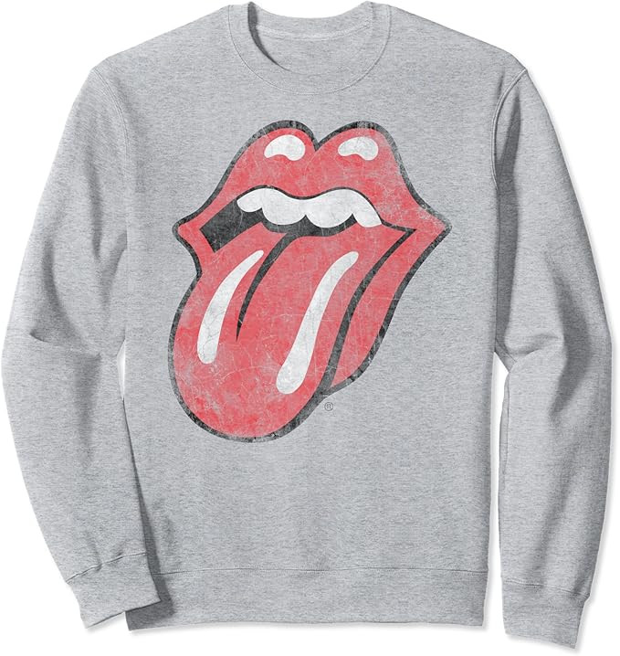 The Rolling Stones Distressed Vintage Tongue Sweatshirt | Amazon (US)