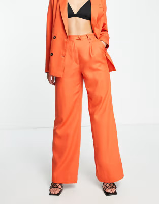 Extro & Vert super wide leg pants in rust - part of a set | ASOS (Global)