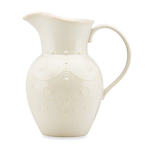 Lenox® French Perle™ Large Pitcher in White | Bed Bath & Beyond