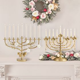 LoveShackFancy Floral Menorah | Pottery Barn Teen