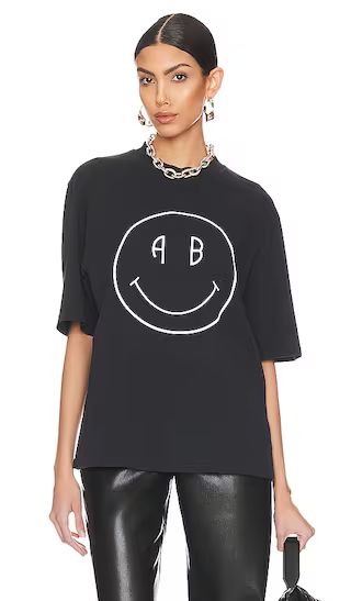 Avi Tee Smiley in Vintage Bblack | Revolve Clothing (Global)